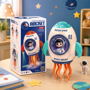 rocket toy for kids with LED lights