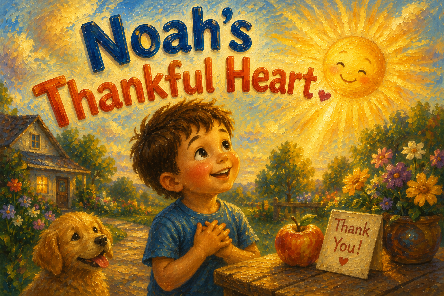 Noah's Thankful Heart - Bedtime story about gratitude for kids