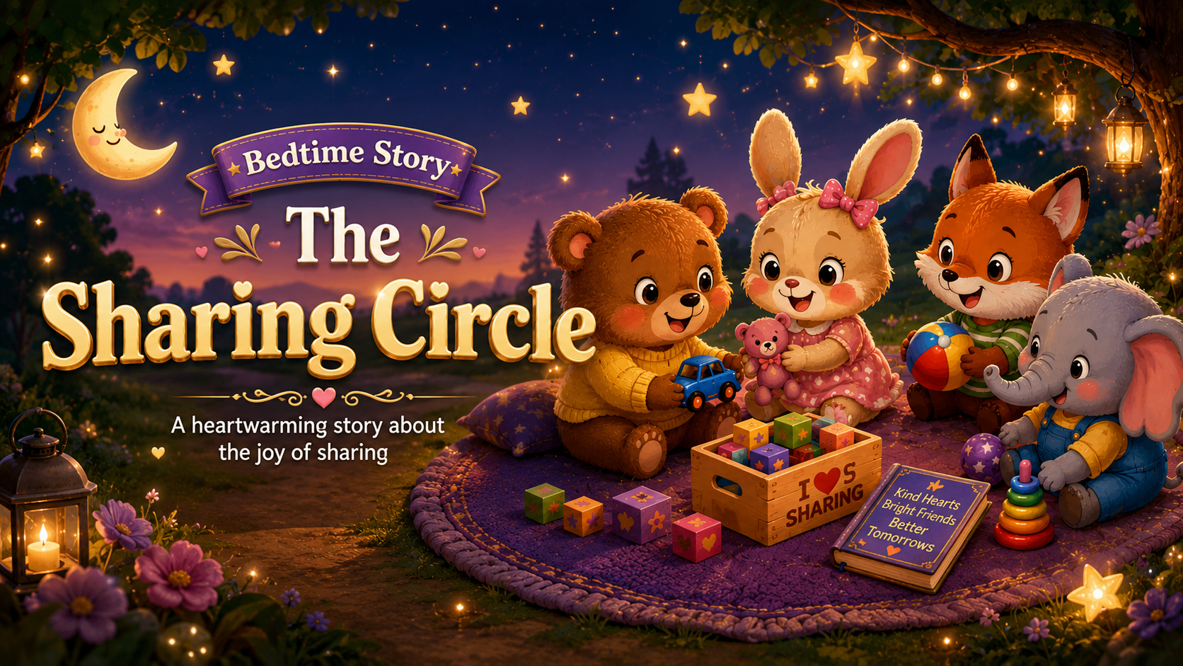 The Sharing Circle - Bedtime story for ages 2-4
