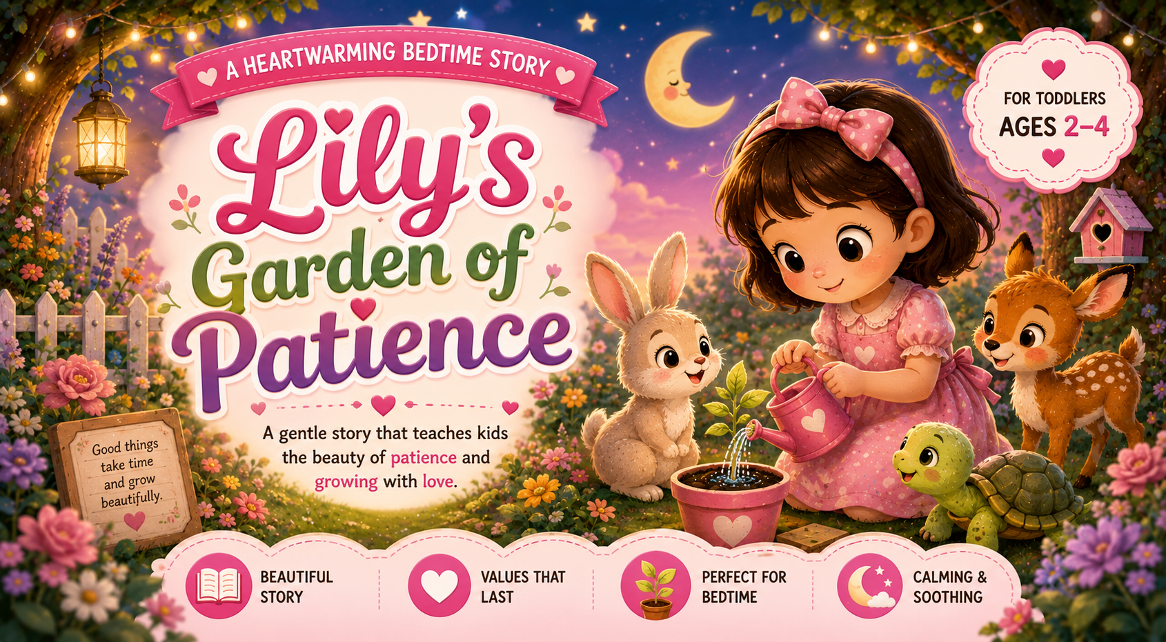 Lily's Garden of Patience - Story about patience for kids